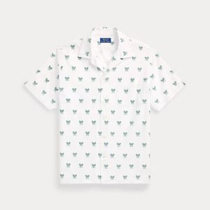 Ralph Lauren Classic Fit Racquet-Print Oxford Shirt