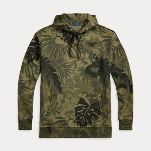 Ralph Lauren Palm-Camo Double-Knit Hoodie