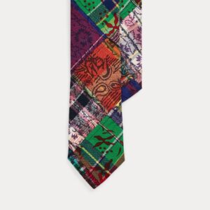 Ralph Lauren Plaid Patchwork Cotton Tie
