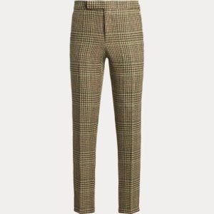 Ralph Lauren Glen Plaid Linen-Blend Suit Trouser