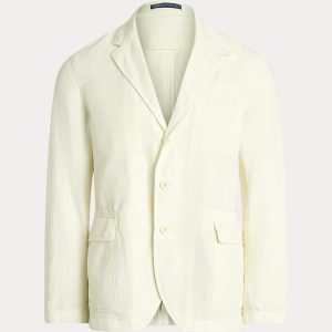 Ralph Lauren Tailored Slub Cotton-Linen Suit Jacket