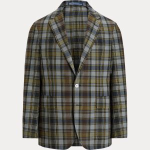 Ralph Lauren Polo Soft Modern Plaid Cotton Sport Coat
