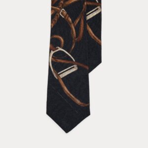 Ralph Lauren Equestrian Cashmere-Silk Tie