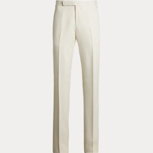 Ralph Lauren Gregory Hand-Tailored Silk Suit Trouser