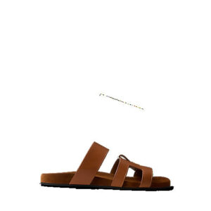 Ralph Lauren Fisher Calfskin Slide Sandal