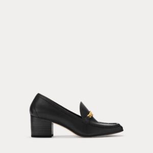 Ralph Lauren Winslet Burnished Leather Pump