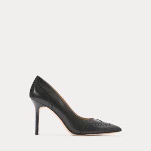 Ralph Lauren Lynden Burnished Leather Pump