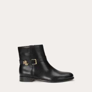 Ralph Lauren Brooke Burnished Leather Bootie