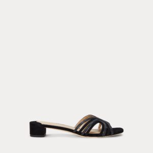 Ralph Lauren Fay Suede & Leather Multistrap Sandal