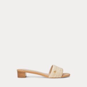 Ralph Lauren Fay Braided Raffia Sandal