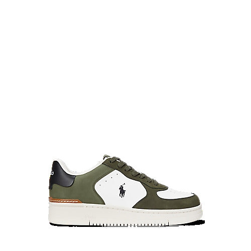 Ralph Lauren Masters Court Nubuck & Leather Sneaker