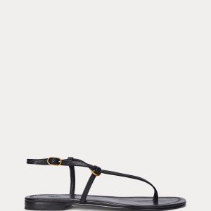 Ralph Lauren O-Ring Leather Sandal