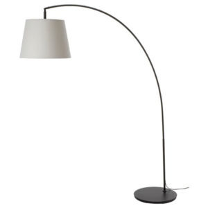 IKEA SKOTTORP / SKAFTET Floor lamp, arched, light gray