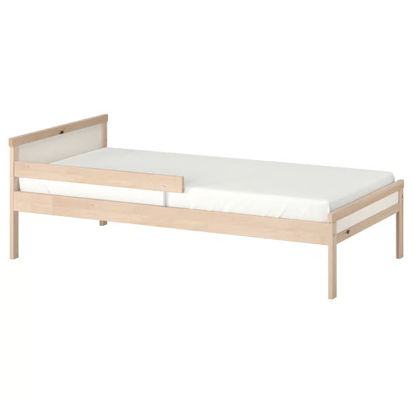 IKEA SNIGLAR Bed frame with slatted bed base, beech, 27 1/2x63 "