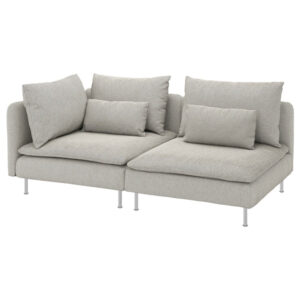 IKEA SÖDERHAMN Sofa, with open end/Viarp beige/brown