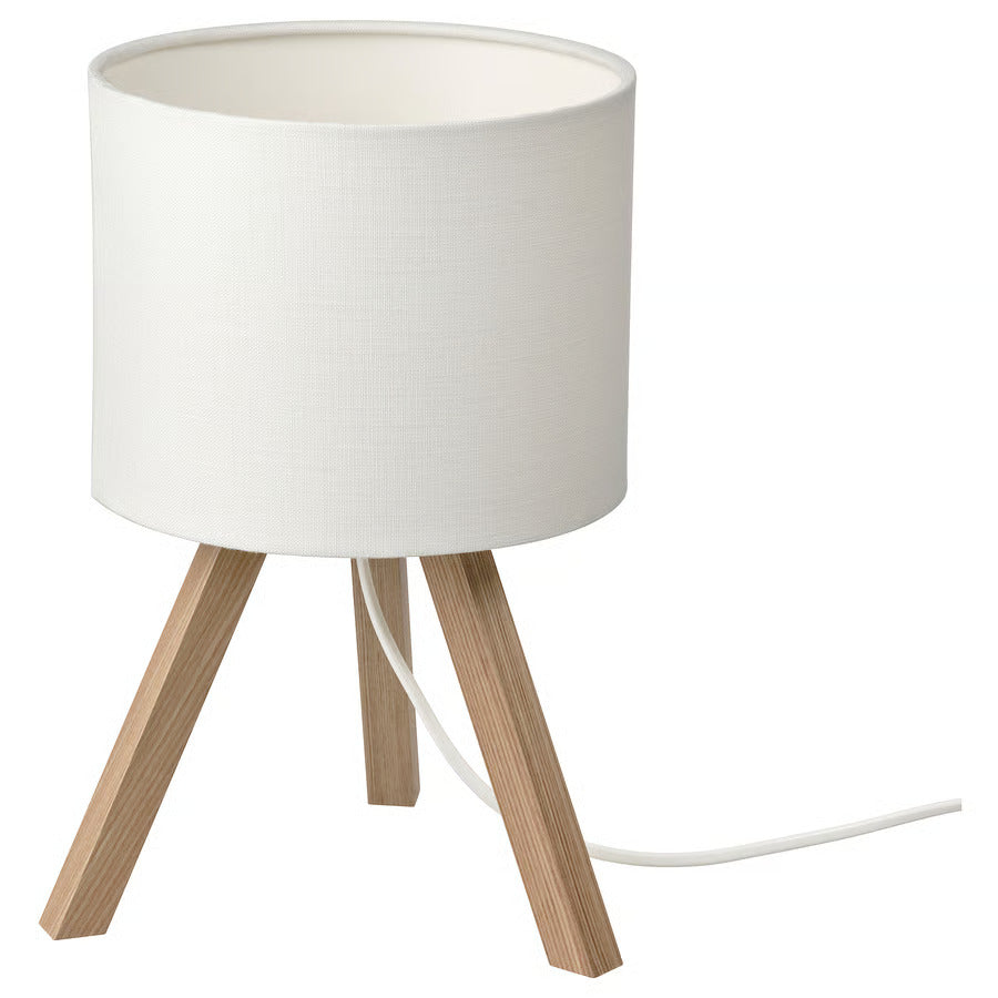 Ikea STORSEGEL Table lamp, ash/white