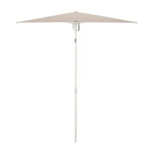 IKEA TVETÖ Umbrella, tilting/gray-beige white, 70 7/8x57 1/8 "