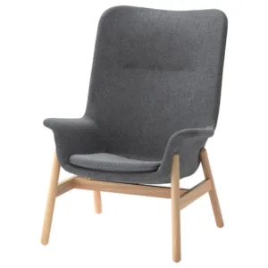 IKEA VEDBO High back armchair, Gunnared dark gray