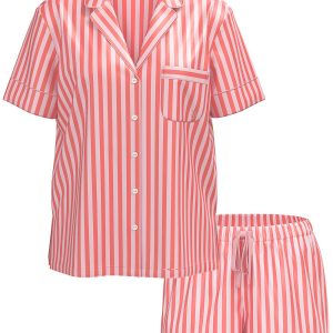 Victoria's Secret Glazed Satin Long Pajama Set