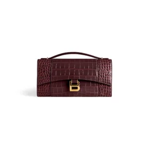 BALENCIAGA Women's Hourglass Pochette with Chain