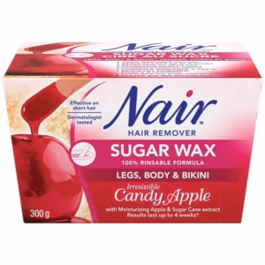 Nair Sugar Wax for Legs, Body & Bikini in Irresistible Candy Apple, 300 g