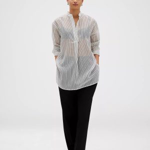 Calvin Klein Jacquard Stripe Popover Shirt