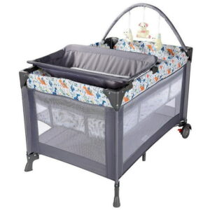 LIVINGbasics Portable Baby Playard with Changing Table and Bassinet