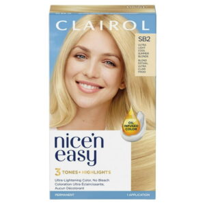 Nice'n Easy Clairol Nice'n Easy Permanent Hair Dye, 100% Gray Coverage