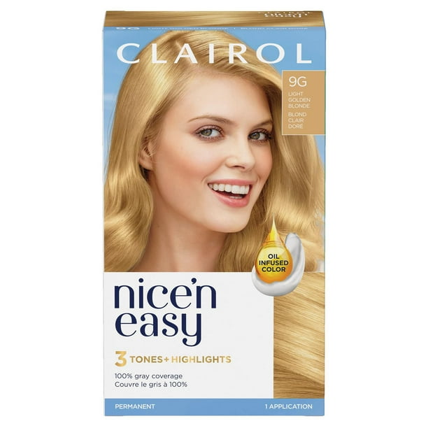 Nice'n Easy  Clairol Nice'n Easy Permanent Hair Dye, 100% Gray Coverage