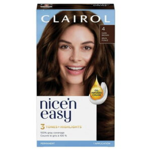 Nice'n Easy Clairol Nice'n Easy Permanent Hair Dye, 100% Gray Coverage