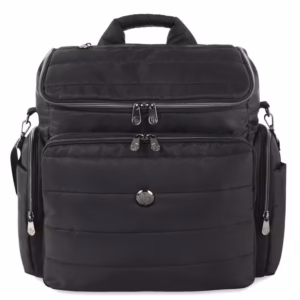 Fisher-Price Madison Crossbody Tote and Diaper Bag Backpack with Matching 6-Ply Fold Changing Pad