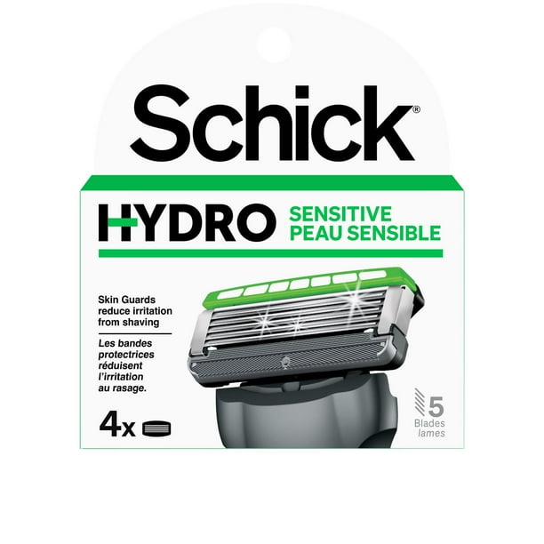Schick Hydro Sensitive Skin Men’s Razor Refills, 4 Razor Refills