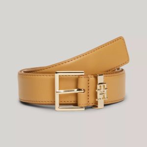 Tommy Hilfiger TH Logo Leather Belt
