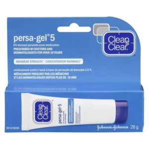 Clean & Clear Persa-Gel 5, 5% Benzoyl Peroxide, Maximum Strength Acne Medication, 28 g