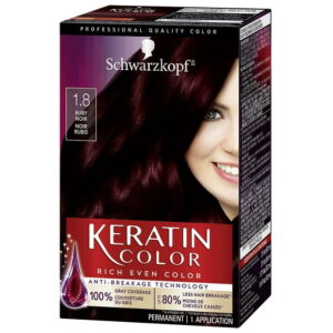 Schwarzkopf Keratin Color Permanent Hair Color Cream, 1 Pack/60 ml