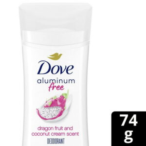 Dove Aluminum Free Deodorant Stick for Women with 1/4 Moisturizers