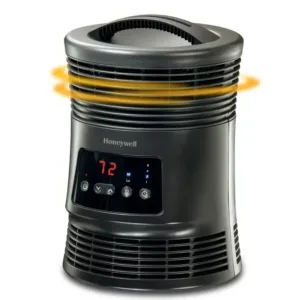 Honeywell - 360 Surround Digital Fan-Forced Heater - Black