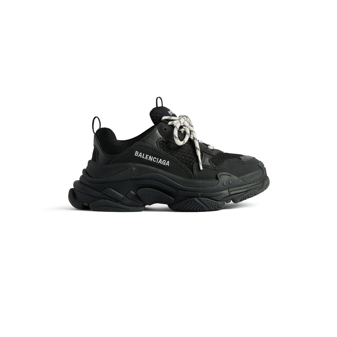BALENCIAGA Women's Triple S Sneaker in Black
