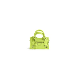 BALENCIAGA Women's Le City Bag Nano in Granny Green