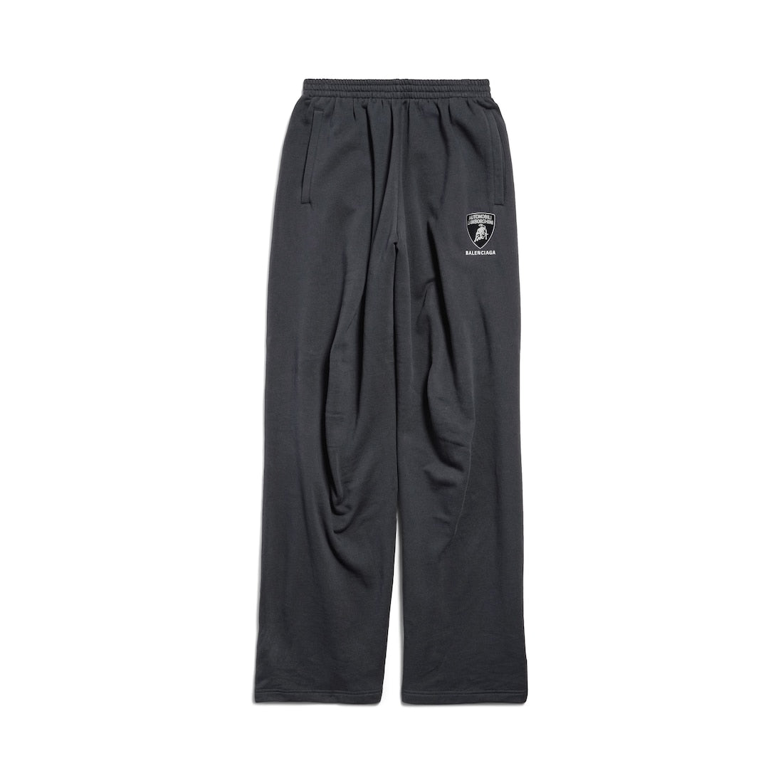 BALENCIAGA Men's Balenciaga I Automobili Lamborghini Oversized Sweatpants in Black Faded