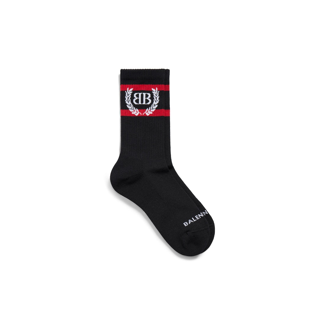 BALENCIAGA Laurel Classic Socks in Black/red