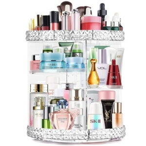 RIFESHOW 360°Rotating Makeup Organizer