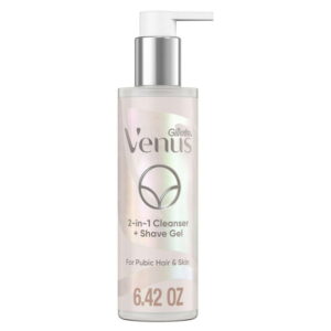 Venus Gillette Venus for Pubic Hair and Skin, 2-in-1 Cleanser + Shave Gel, 190ML