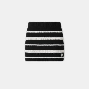 AMIRI WOMEN'S MA STRIPED MINI SKIRT