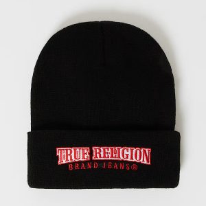 TRUE RELIGION  ARCHED LOGO BEANIE